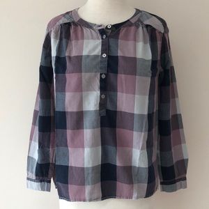 Ann Taylor Loft Softened Plaid Shirt